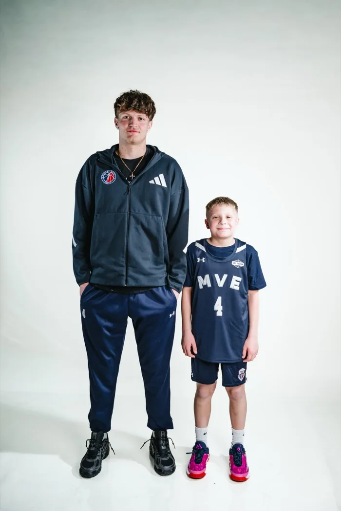 An older and a younger MVE player side by side at 2026 Media Day